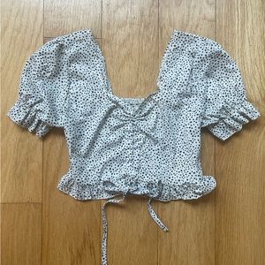 Cropped Polka Dot Shirt